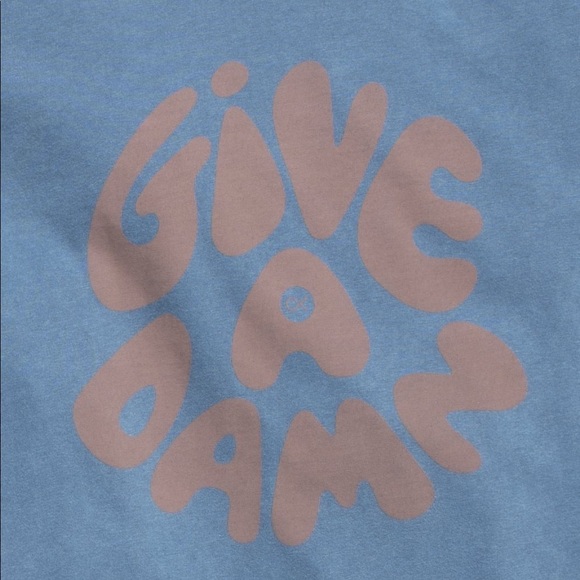 SOLD - Made In USA 🇺🇸 “Give A Damn” Organic Tee - Picture 3 of 10